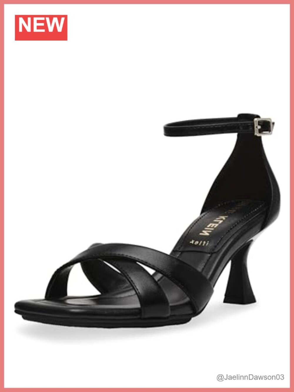 Faux Leather Ankle Strap Square Toe Dress Heels Pumps with Cushioned Insole